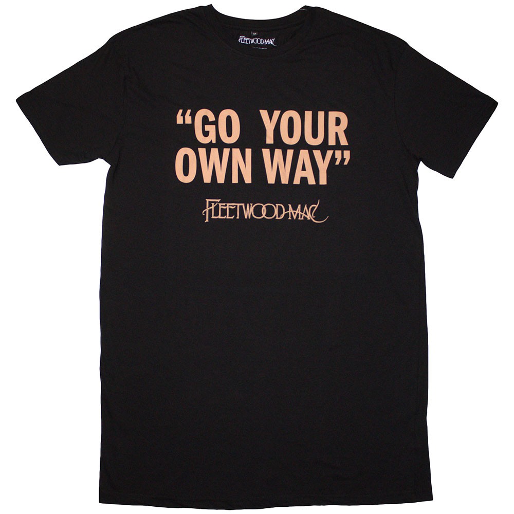 Fleetwood Mac - Go Your Own Way T-Shirt-Kleid - Schwarz